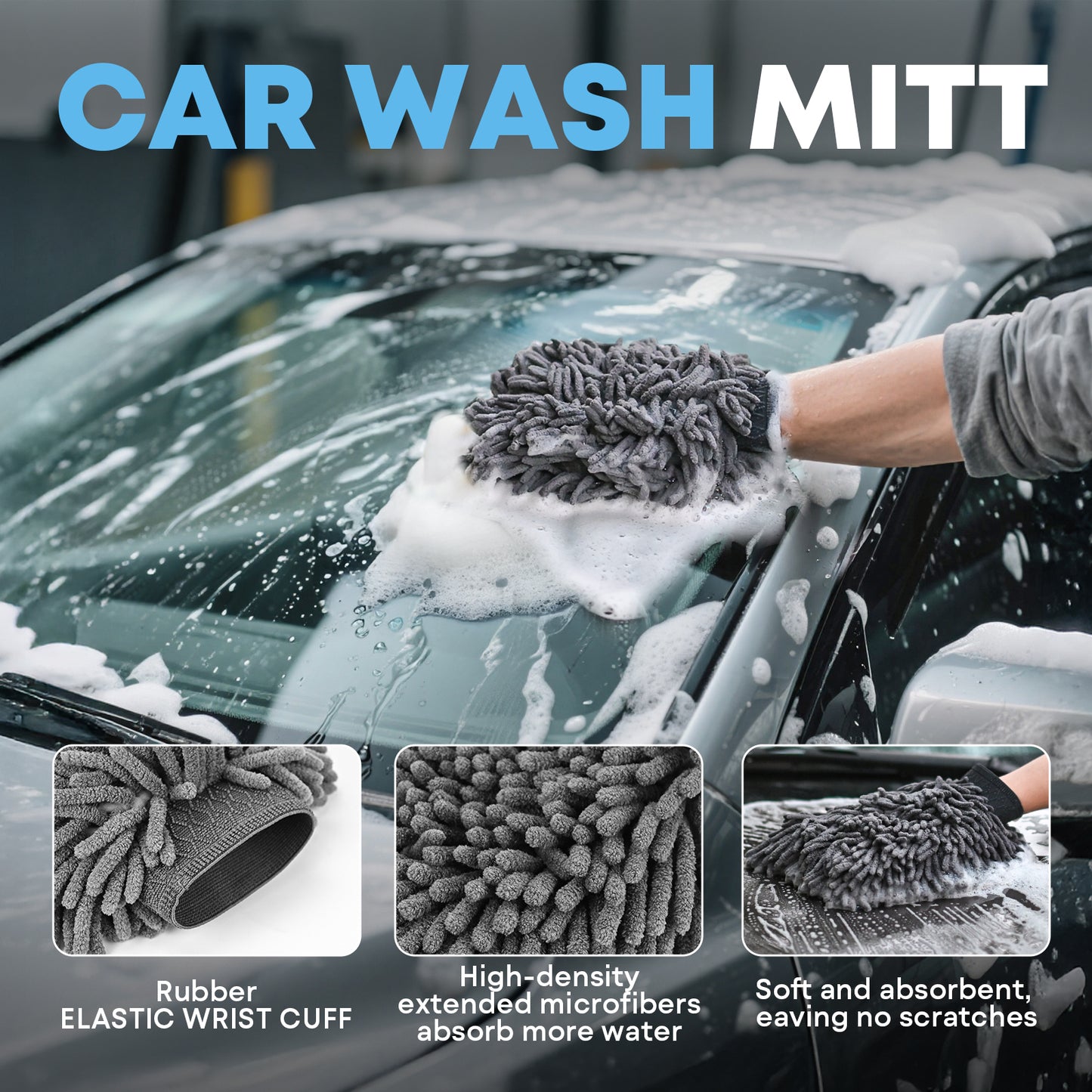 Car Cleaning kit, VCANENERGY Detailing Kit for Interior Cleaner with Car Vacuum Cleaner, Wheel Brush, Microfiber Towel, Wash Mitt, Windshield Cleaner, Interior and Exterior Car Wash Kit for Women, Men