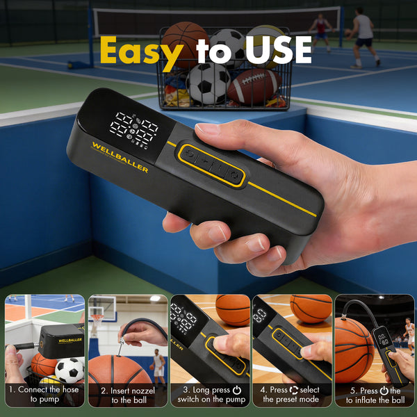 High-quality emergency safety product for roadside, medical, and outdoor tactical use. - 3.7V Portable Electric Ball Pump - Digital Pressure for Basketball, Soccer, Volleyball and Rugby