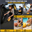 Dual Power Tire Inflator Fit for Dewalt Battery-Yellow