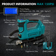 Dual Power Tire Inflator Fit for Makita Battery-Blue