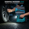 Dual Power Tire Inflator Fit for Makita Battery-Blue