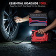 Dual Power Tire Inflator Fit for Milwaukee Battery-Red