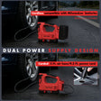 Dual Power Tire Inflator Fit for Milwaukee Battery-Red