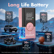 7.4V Tire Inflator Portable Air Compressor-Pink