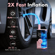 7.4V Tire Inflator Portable Air Compressor-Pink