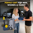 7.4V Tire Inflator Portable Air Compressor-Blue