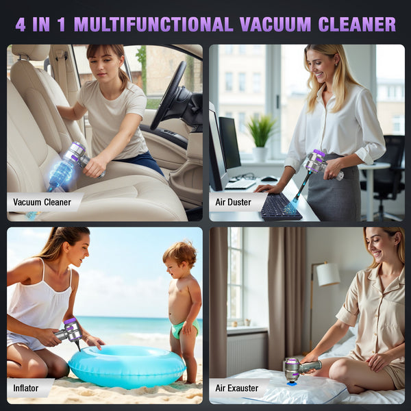 Professional car emergency tool and roadside safety accessory - Vcan Active 4-in-1 Handheld Vacuum, Brushless Motor, 22000PA