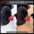 Dual Power Tire Inflator Fit for Milwaukee Battery-Red