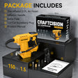 Dual Power Tire Inflator Fit for Dewalt Battery-Yellow