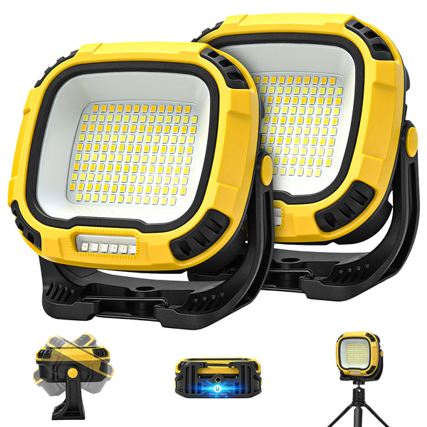 Professional car emergency tool and roadside safety accessory - Super Bright Magnetic LED Work Light (Yellow) - Handheld Emergency Repair Lamp