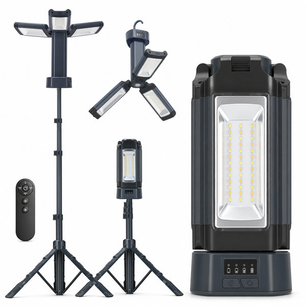 Vcan Active Multi-Function Camping Light & Work Light-Black
