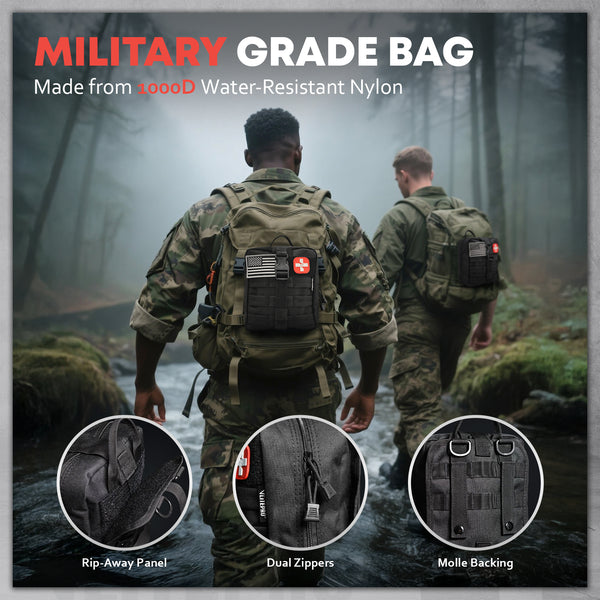 Professional automotive tool CT20502 Z 8 for vehicle maintenance - 137 Pcs Advanced Survival Kit with Trauma Supplies - Outdoor Emergency Gear
