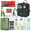137 Pcs Advanced Survival Kit with Trauma Supplies - Outdoor Emergency Gear-Green