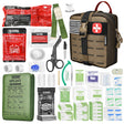 Professional car emergency tool and roadside safety accessory - 144 Pcs Advanced Trauma Kit for Camping & Outdoors - Portable First Aid Kit