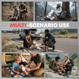 144 Pcs Advanced Trauma Kit for Camping & Outdoors - Portable First Aid Kit-Brown