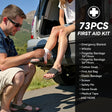 Professional car emergency tool and roadside safety accessory - Vcanenergy 86pcs Premium Roadside Energency Kit Winter Travel Kit