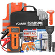 8000mAh Portable Car Jump Starter with 150PSI Air Compressor,Heavy Duty Roadside Emergency Kit
