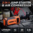 Professional car emergency tool and roadside safety accessory - 8000mAh Portable Car Jump Starter with 150PSI Air Compressor,Heavy Duty Roadside Emergency Kit