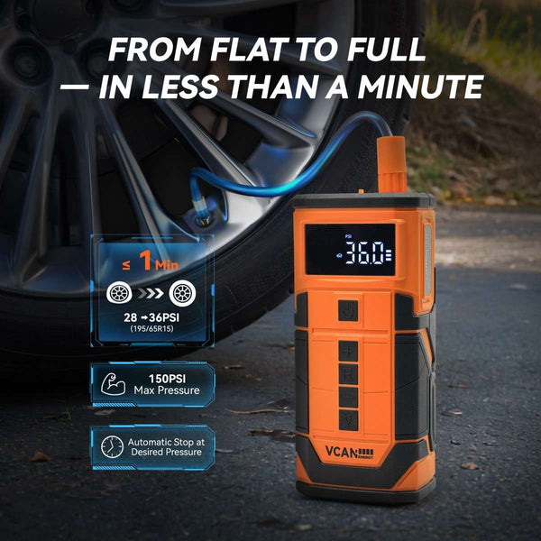 Adjustable precision torque wrench for engine and vehicle repair - view 4 - 8000mAh Portable Car Jump Starter with 150PSI Air Compressor,Heavy Duty Roadside Emergency Kit