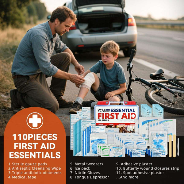 Emergency trauma kit and first aid bag designed for military and tactical medical response. - 8000mAh Portable Car Jump Starter with 150PSI Air Compressor,Heavy Duty Roadside Emergency Kit