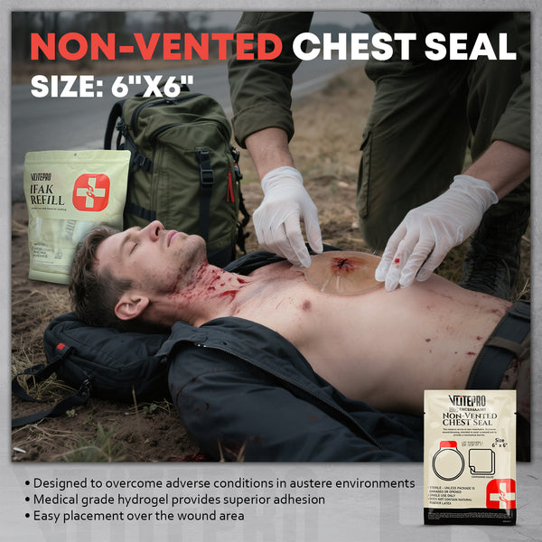 High-quality emergency safety product for roadside, medical, and outdoor tactical use. - 11 Pcs IFAK Trauma Kit Refill Supplies - Essential Emergency Medical Pack