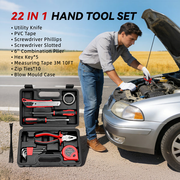 Electric engraving pen with adjustable settings for metal, wood, and glass - view 7 - 170 Pcs Premium Car Emergency Kit with Jumper Cables， First Aid & Tire Inflator