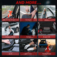 Professional car emergency tool and roadside safety accessory - 170 Pcs Premium Car Emergency Kit with Jumper Cables， First Aid & Tire Inflator