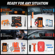 Vcanenergy Heavy Duty Jump Starter All in One Roadside Kit