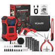 Vcanenergy Dual Power Tire Inflator Repair Kit (RED)