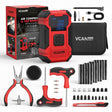 Vcanenergy Dual Power Tire Inflator Repair Kit (RED)