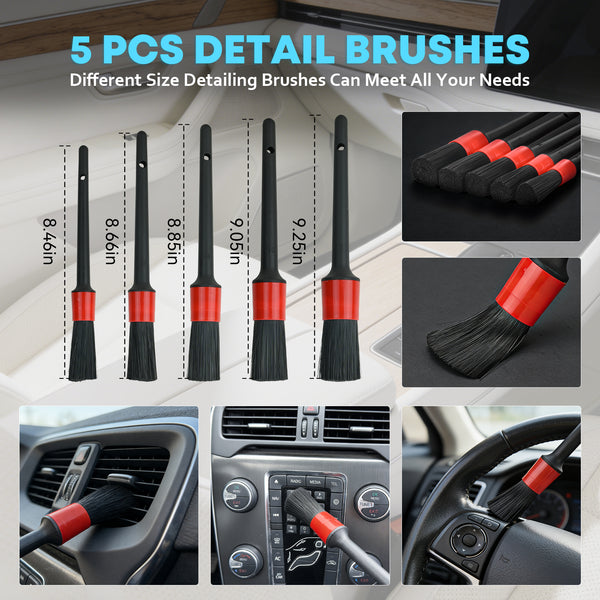 Professional car emergency tool and roadside safety accessory - 10000PA Car Vacuum & Detailing Wash Kit - Interior Cleaning Set