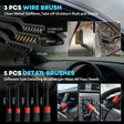 Professional car emergency tool and roadside safety accessory - 10000PA Car Vacuum & Detailing Wash Kit - Interior Cleaning Set
