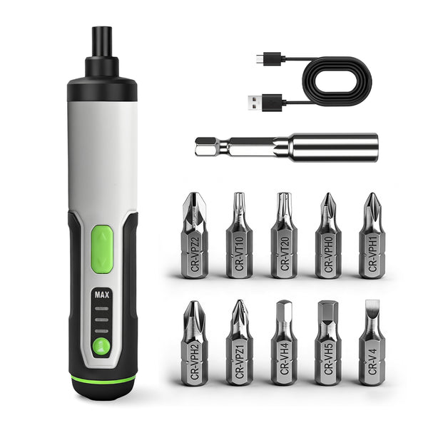 Roadside emergency car kit with jumper cables and safety essentials - Vcan Active Cordless Screwdriver Tool Kit