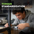 Premium digital torque wrench set with extension bar and sockets in a case - Cordless Electric Screwdriver - Portable Rechargeable Power Tool