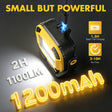 Professional car emergency tool and roadside safety accessory - Rechargeable Magnetic LED Work Light (Yellow) - Portable COB Inspection Lamp