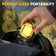 Professional car emergency tool and roadside safety accessory - Rechargeable Magnetic LED Work Light (Yellow) - Portable COB Inspection Lamp