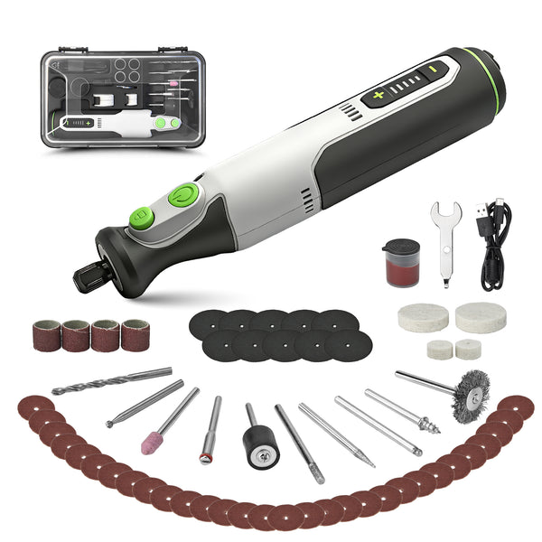 Cordless Rotary Tool Kit - 8000-31000RPM Variable Speed Grinder