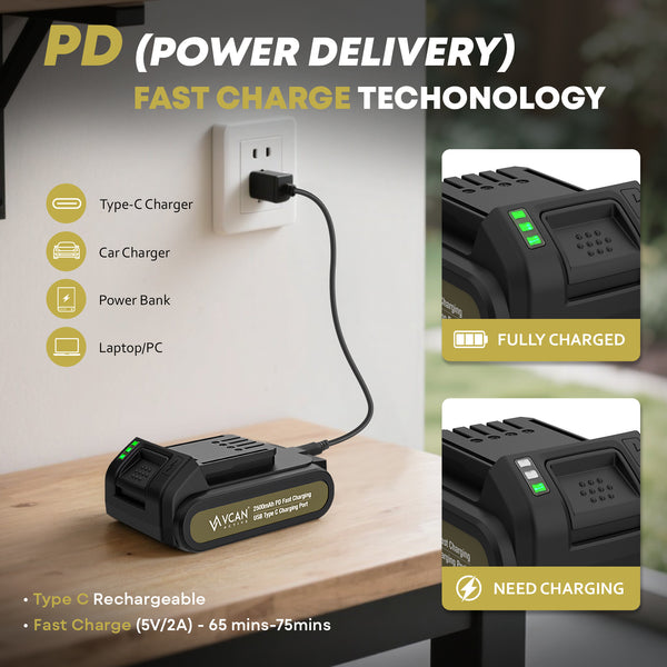 Professional automotive tool DC61008 Z 6 for vehicle maintenance - 21V Cordless 5" Mini Chainsaw - 2 Battery Pack for Tree Pruning
