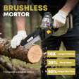 Professional car emergency tool and roadside safety accessory - 21V Cordless 5" Mini Chainsaw - 2 Battery Pack for Tree Pruning