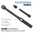 Digital torque wrench adapter for precision mechanical and automotive applications. - 1/2" Drive Click Torque Wrench (20-230 N.M) - Professional Automotive Tool