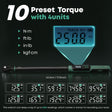 Professional car emergency tool and roadside safety accessory - 1/2" Digital Torque Wrench (12.5-250.7 Ft.Lb) - High Precision Electronic Tool