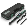 Professional car emergency tool and roadside safety accessory - 3/8" Drive Digital Torque Wrench - 5.02-99.6 Ft.Lb High Accuracy,Reach Accessories Kit