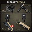 3/8 Drive Digital Torque Wrench 5.0-99.6 ft·lb (6.8-135N.m) | ±1% Accuracy Electronic Torque Wrench