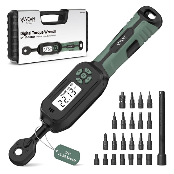 1/4" Digital Torque Wrench Unit - High Precision Electronic Torque Tool