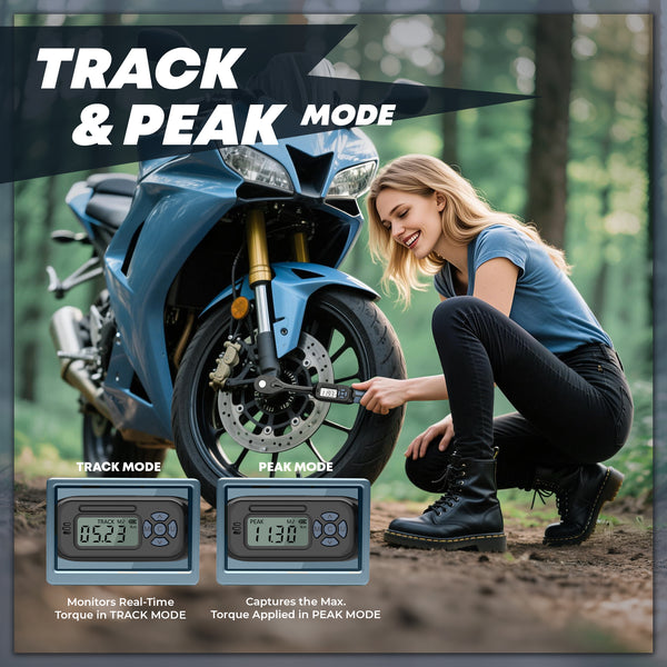Using a digital torque wrench for professional and precise car maintenance - 3/8" Digital Torque Wrench (44.25 Ft.Lb) - Precision Electronic Wrench Unit