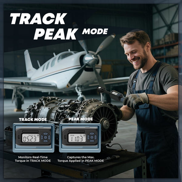 Professional car emergency tool and roadside safety accessory - 3/8" Digital Torque Wrench Unit - High Accuracy Professional Torque Tool