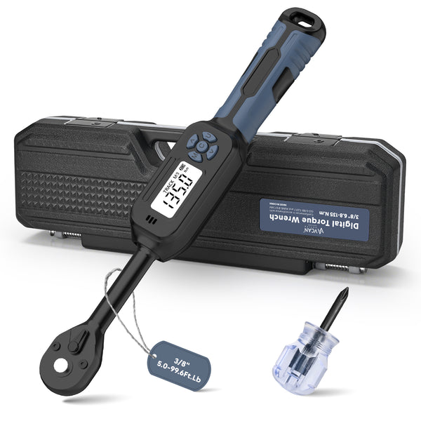 Professional car emergency tool and roadside safety accessory - 3/8" Digital Torque Wrench Unit - High Accuracy Professional Torque Tool