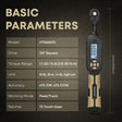 Professional car emergency tool and roadside safety accessory - 1/4" Drive Digital Torque Wrench - 1.1-22.1 Ft-Lb High Precision