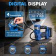 Professional car emergency tool and roadside safety accessory - 20V Cordless Tire Inflator for Car Tires - 150PSI Max Pressure & Auto Shut-Off