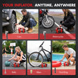 Professional car emergency tool and roadside safety accessory - 20V Cordless Portable Tire Inflator - 150PSI Rechargeable Air Pump